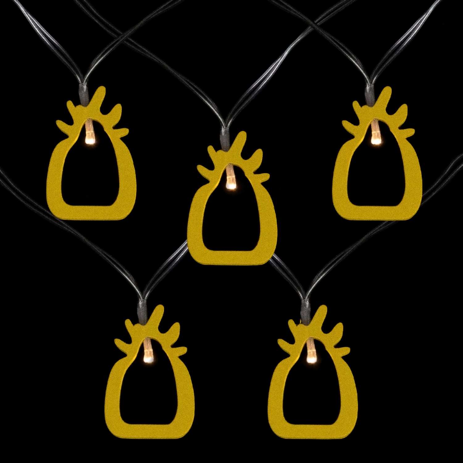 10-Count LED Pineapple Fairy Lights - Warm White