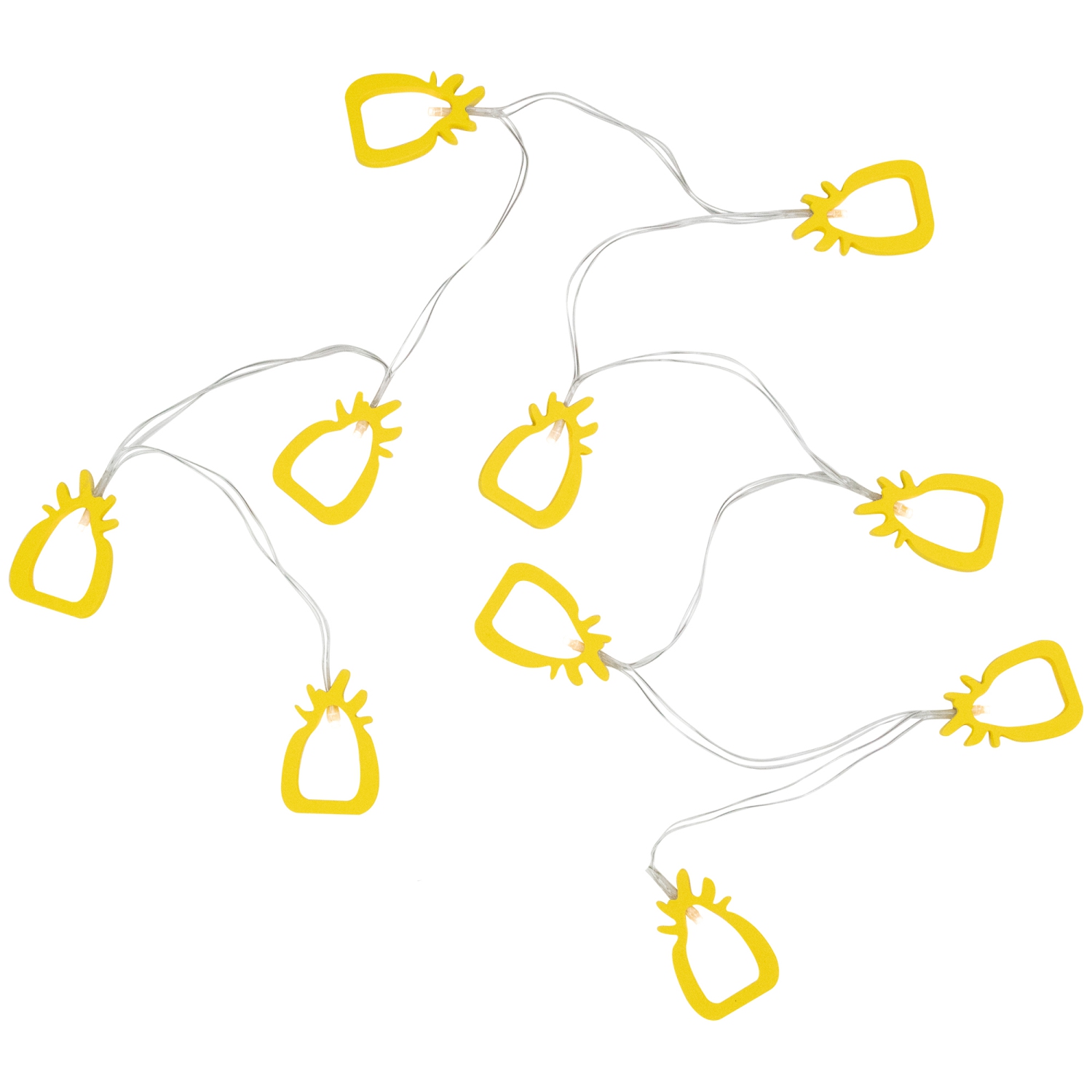10-Count LED Pineapple Fairy Lights - Warm White