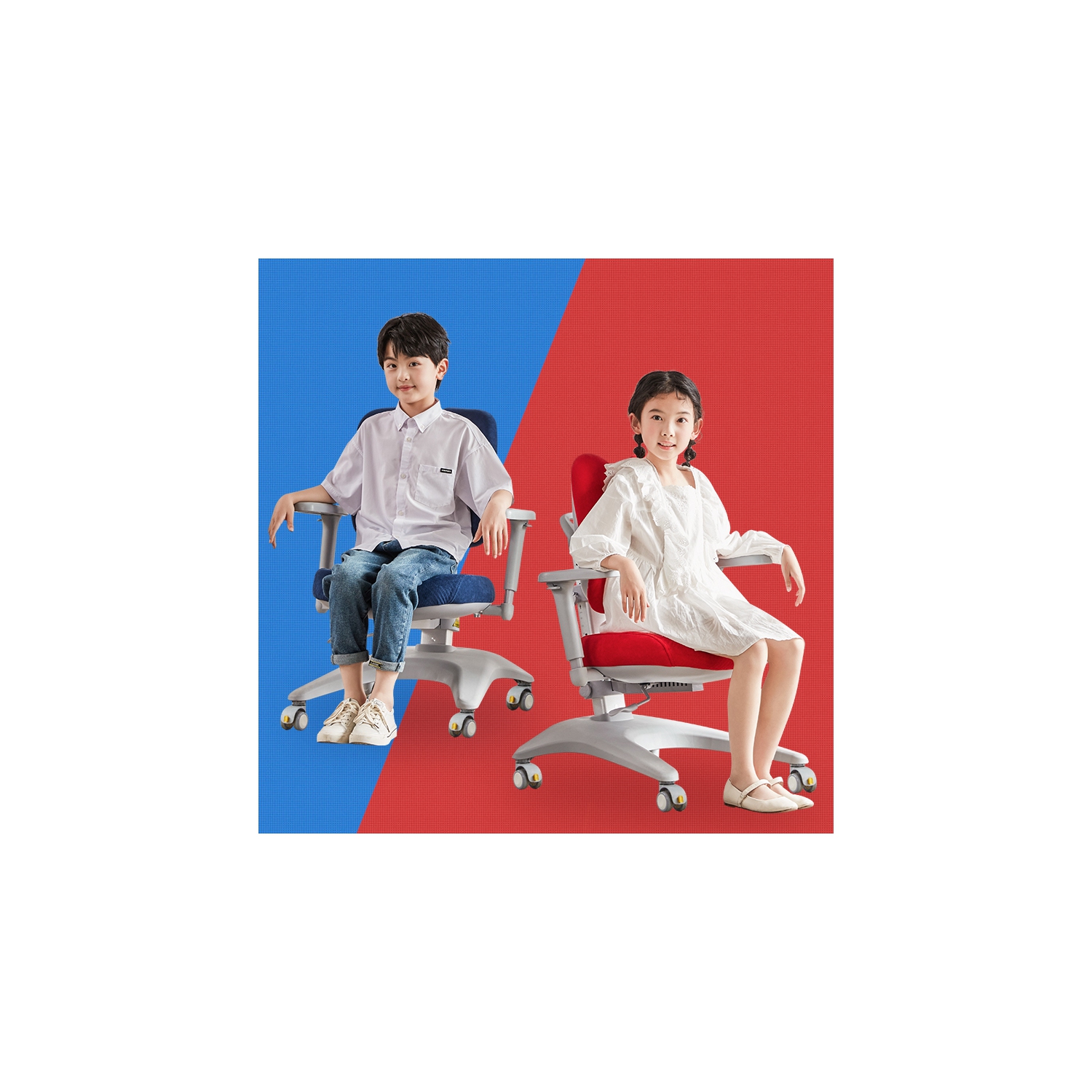 Best4kids Chaises de Bureau Ergonomiques pour Enfants Hauteur Réglable