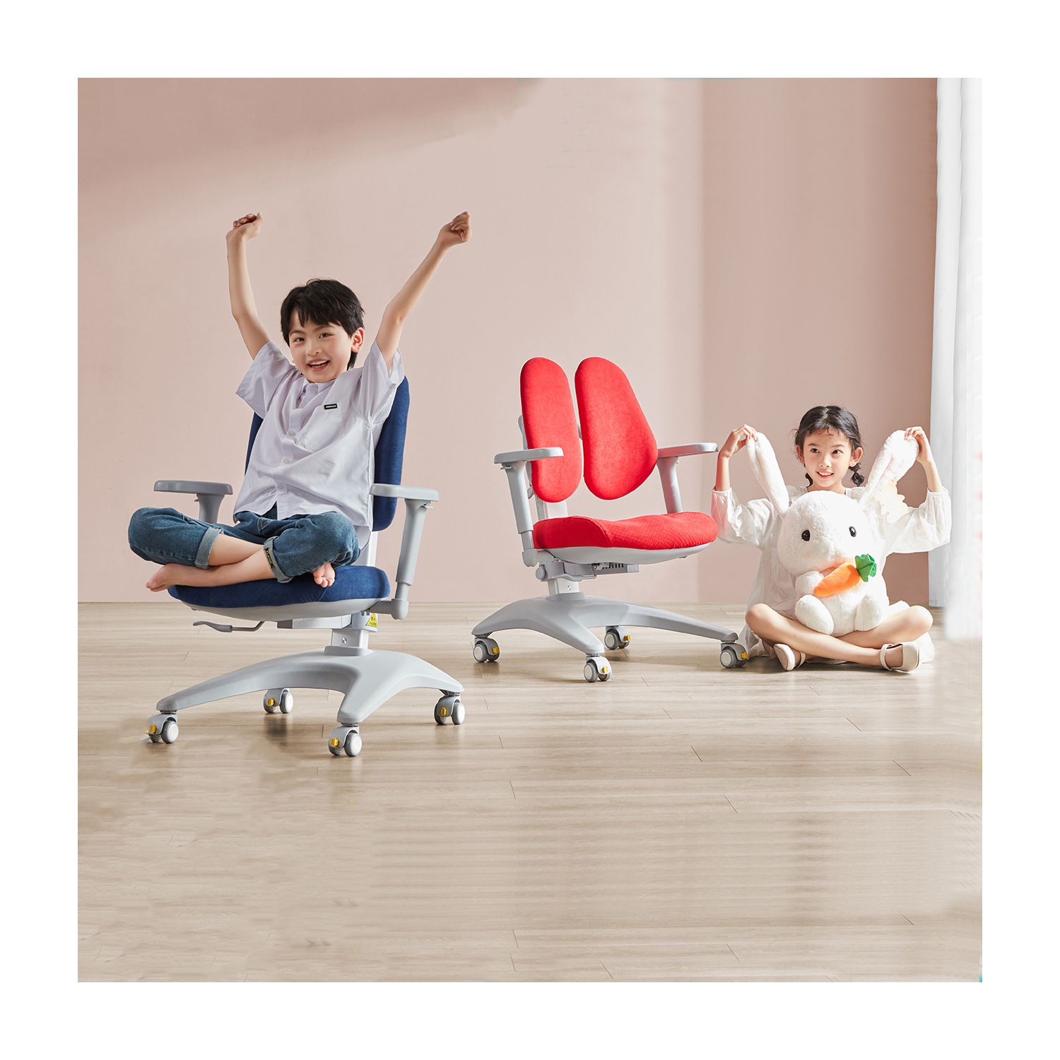 Best4kids Chaises de Bureau Ergonomiques pour Enfants Hauteur Réglable