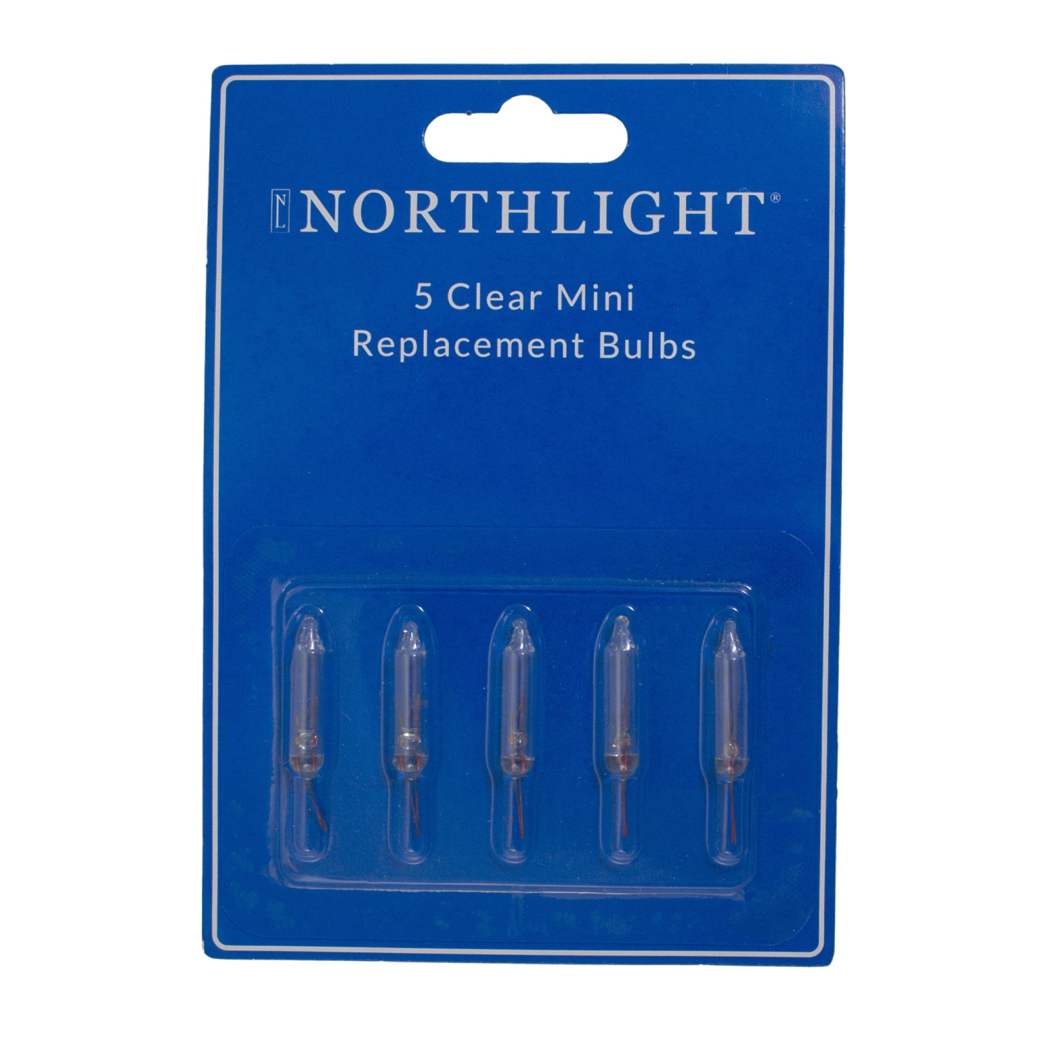 Pack of 5 Clear Christmas Replacement Bulbs, 3.5 Volts