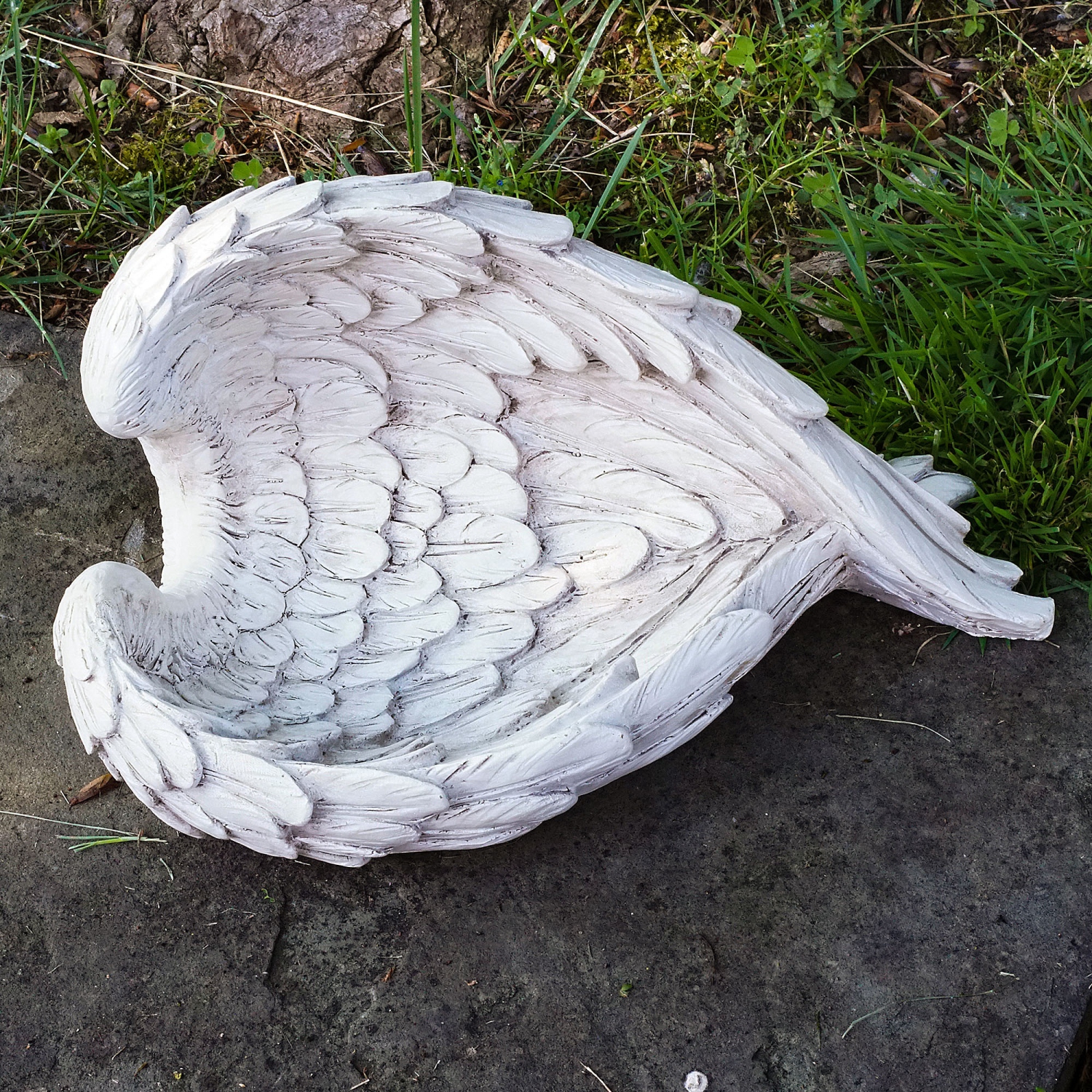 10.75" Religious Angel Wings Outdoor Garden Statue