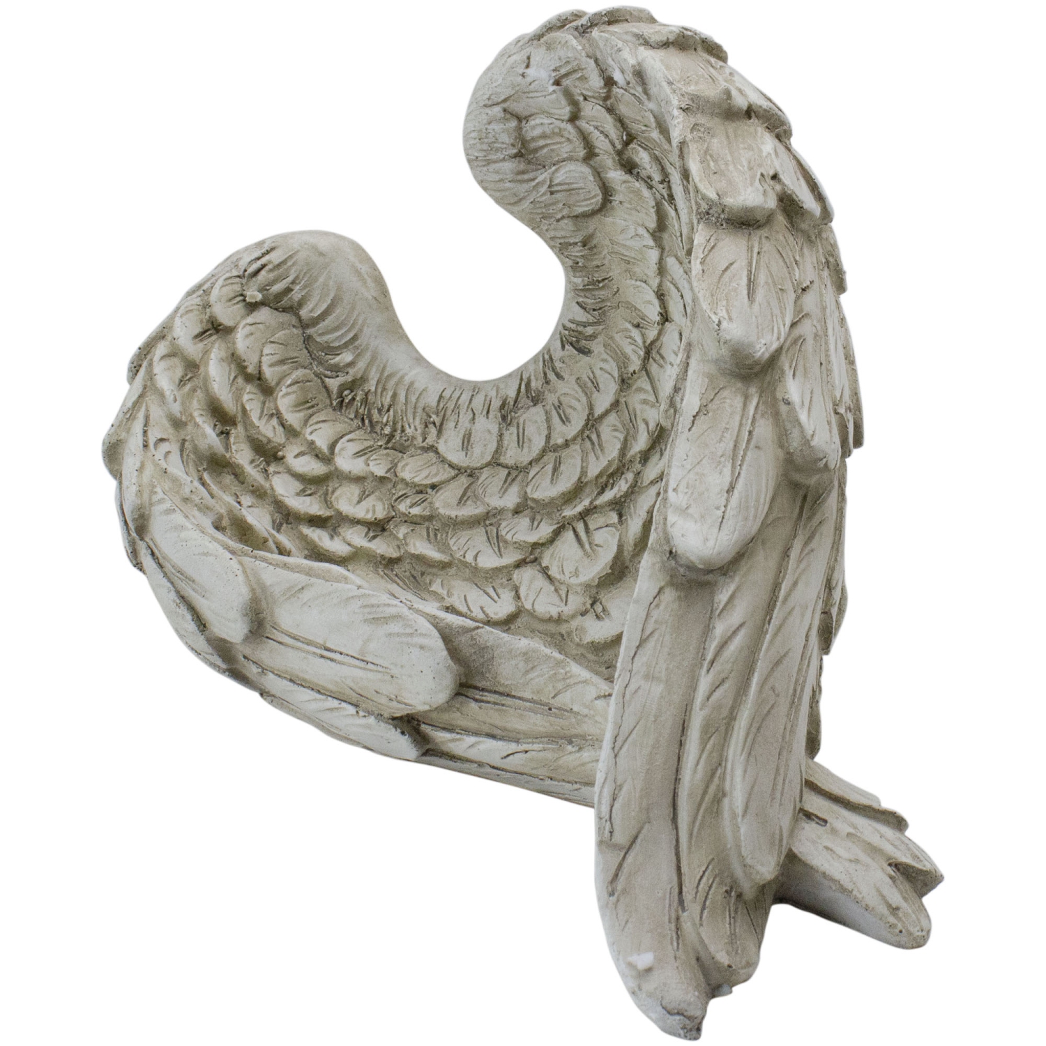 10.75" Religious Angel Wings Outdoor Garden Statue
