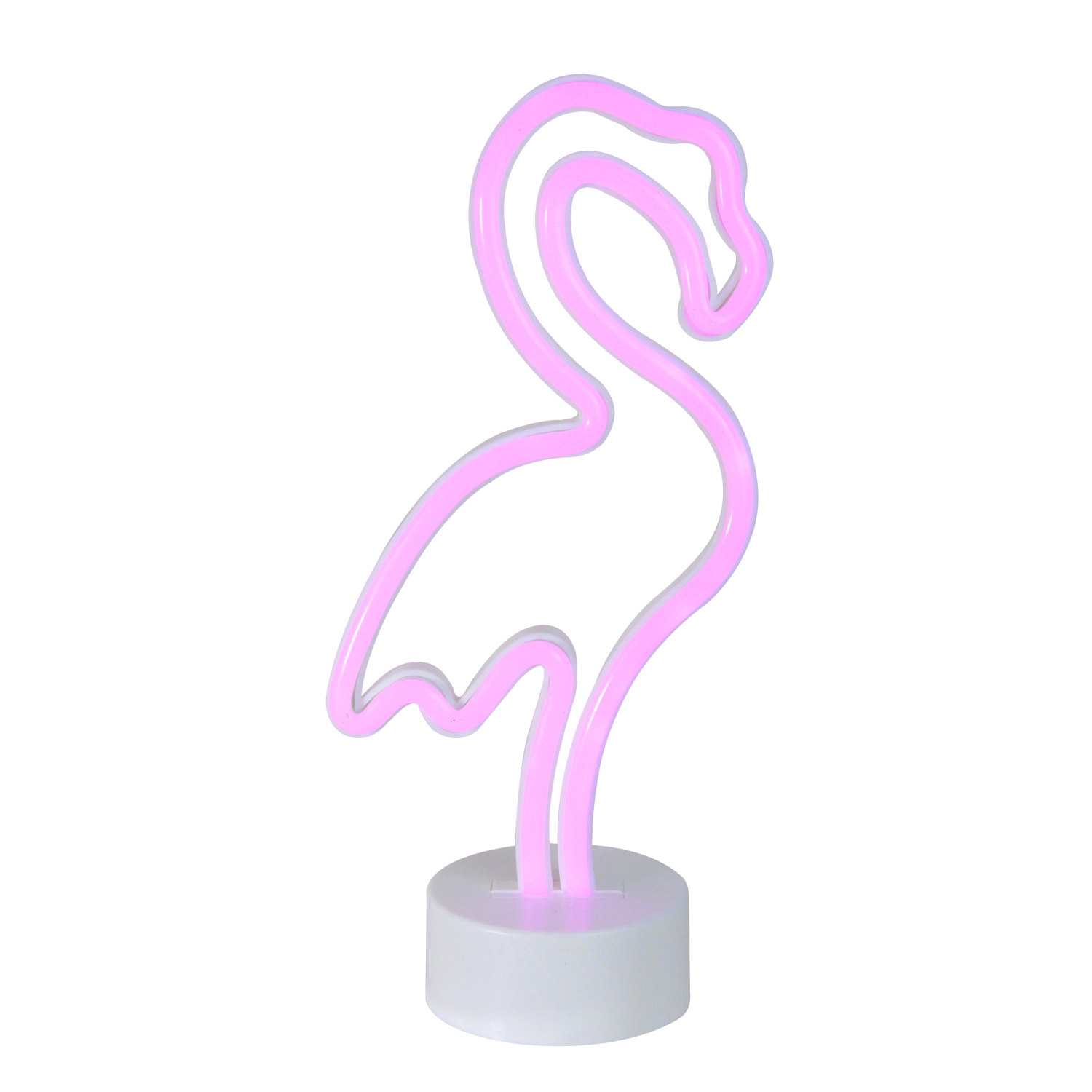 11.5" Pink Flamingo LED Neon Style Table Sign