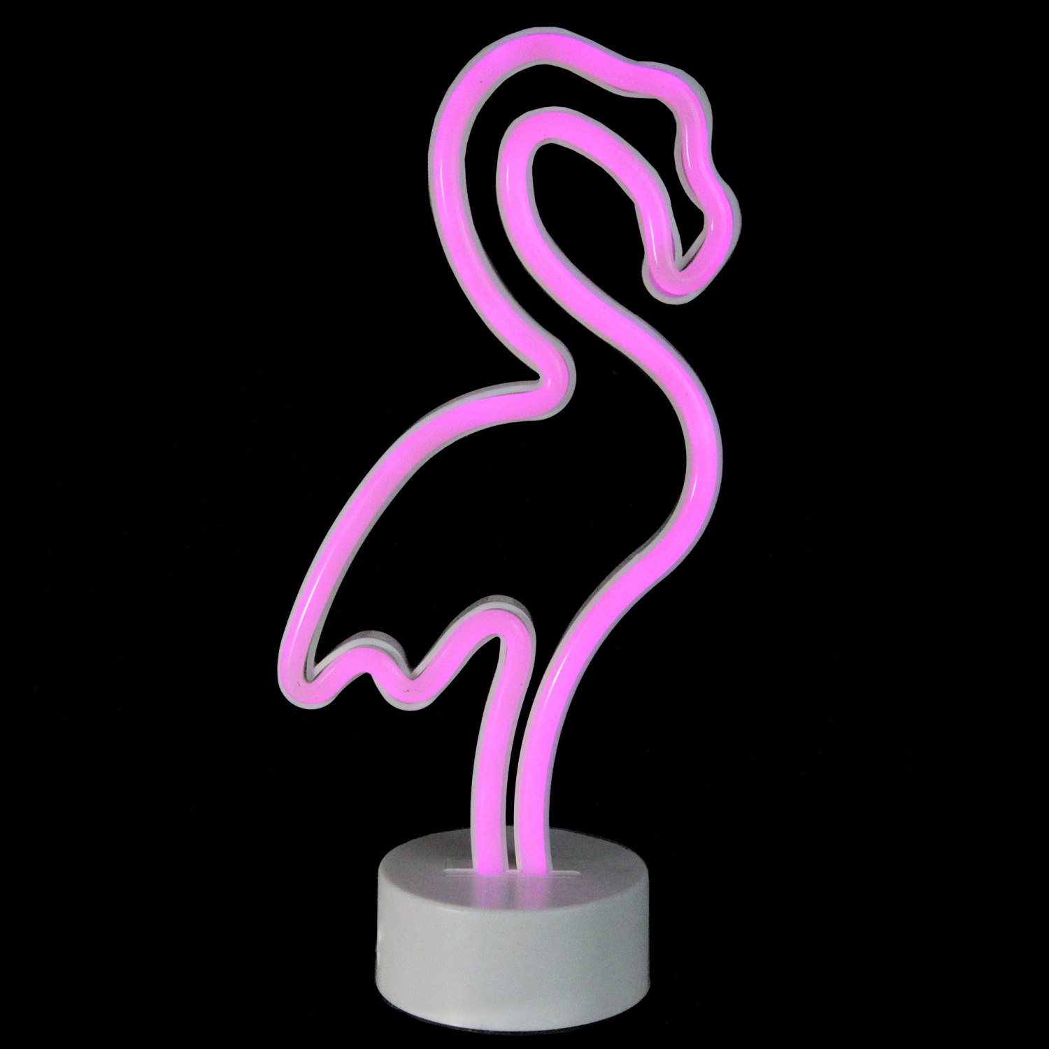 11.5" Pink Flamingo LED Neon Style Table Sign