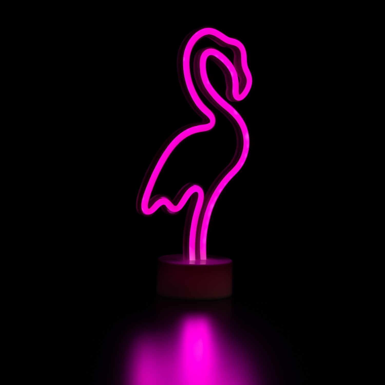 11.5" Pink Flamingo LED Neon Style Table Sign