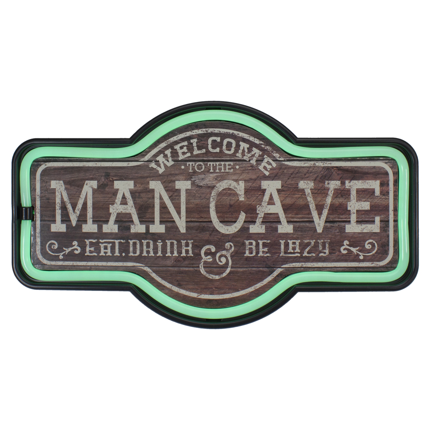 17" Green LED Lighted Man Cave Neon Style Wall Sign