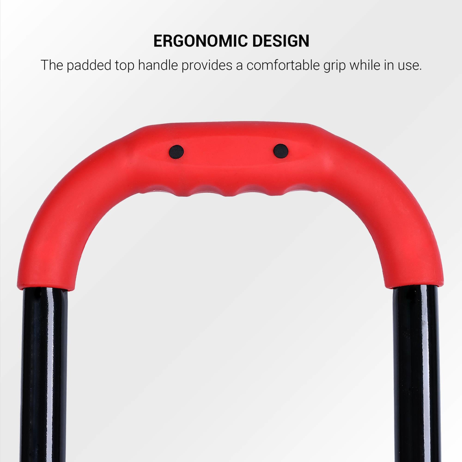 PrimeCables Heavy Duty Folding Hand Truck 265lbs Capacity, Portable Multi-Position Dolly Cart with 4 Wheels