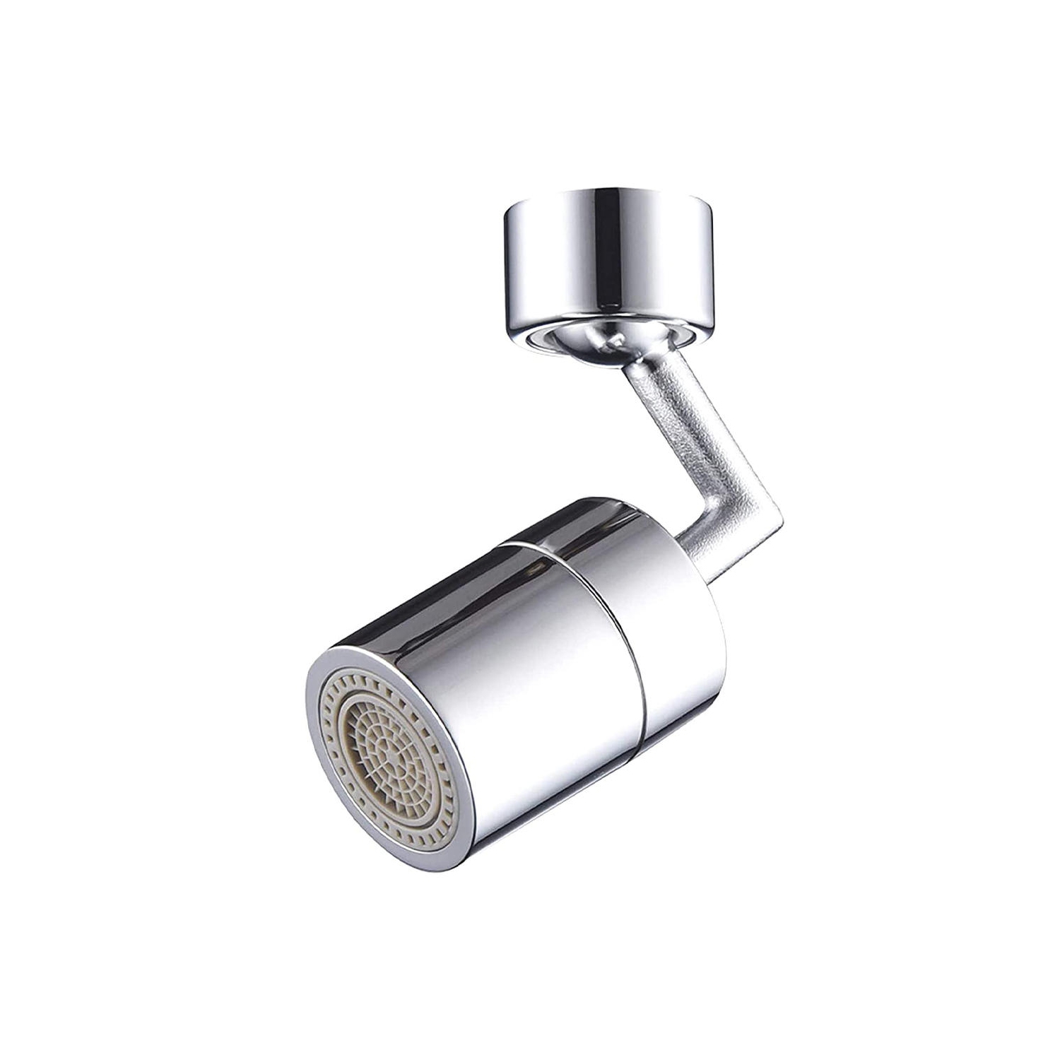 Aérateur de buse de robinet de cuisine et de salle de bain en forme de L pour tête de robinet d'évier avec deux fonctions de débit d'eau -