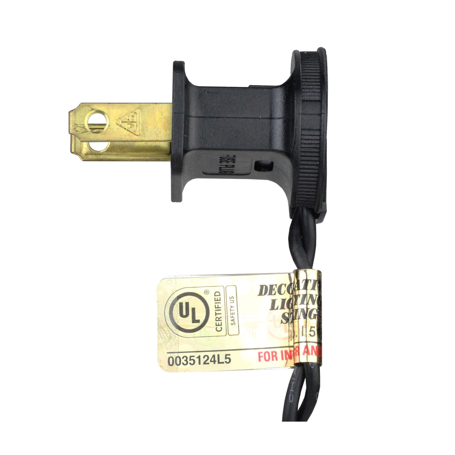 35-Count Purple Mini Christmas Lights, 7ft Black Wire