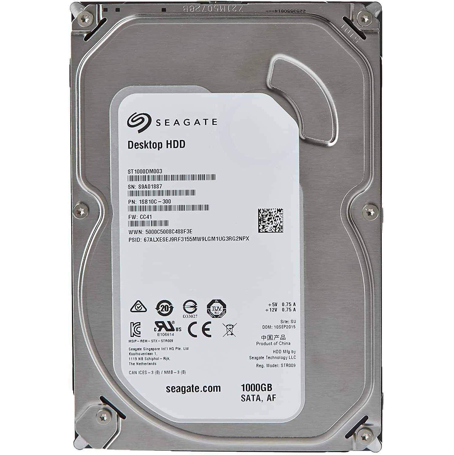 Seagate st1000dm003 Internal Hard Drive 1TB SATA 6Gb/s 7200RPM 3.5-Inch- Refurbished