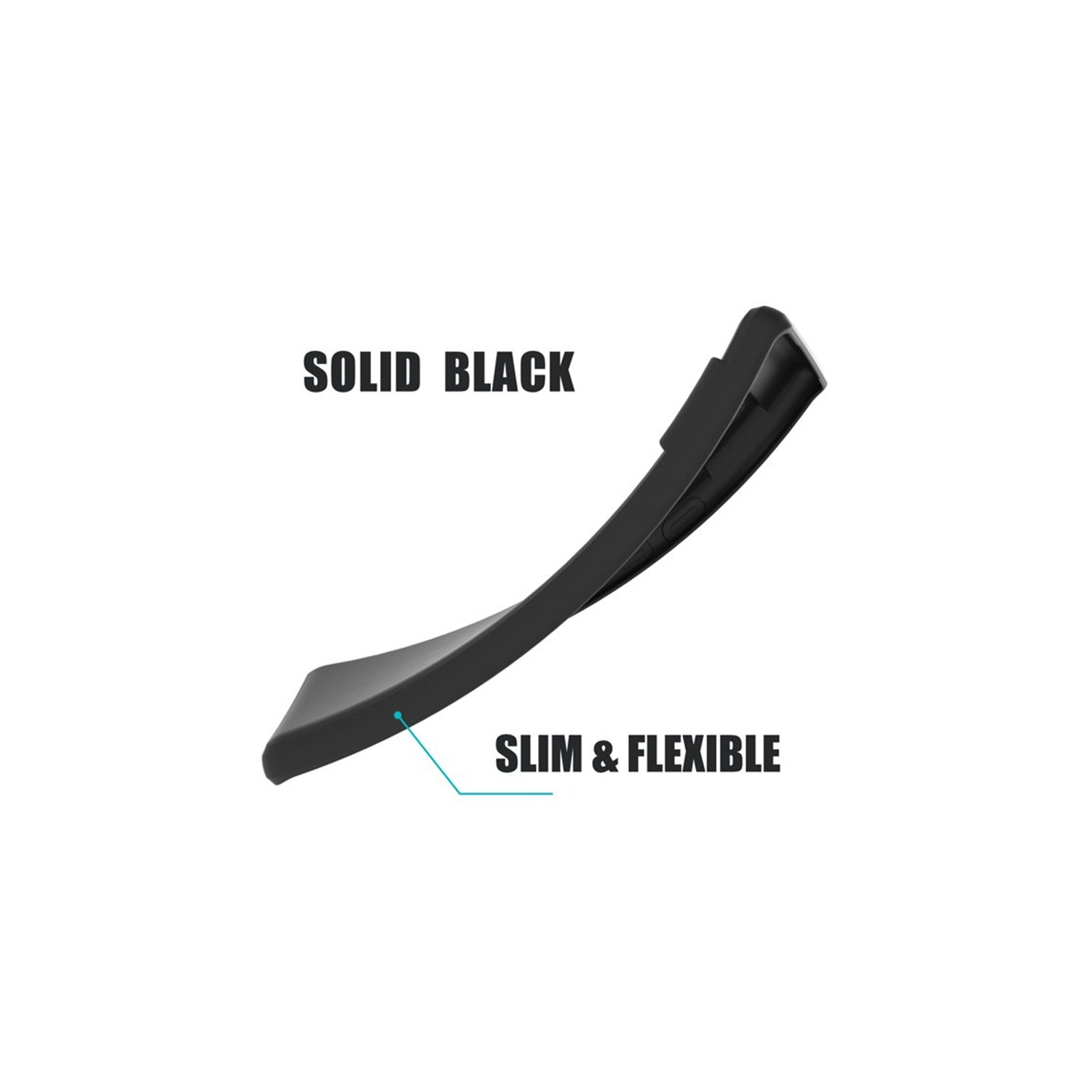 【CSmart】 Thin TPU Silicone Jelly Bumper Soft Case Back Cover for Google Pixel 6a 5G 2022 , Black