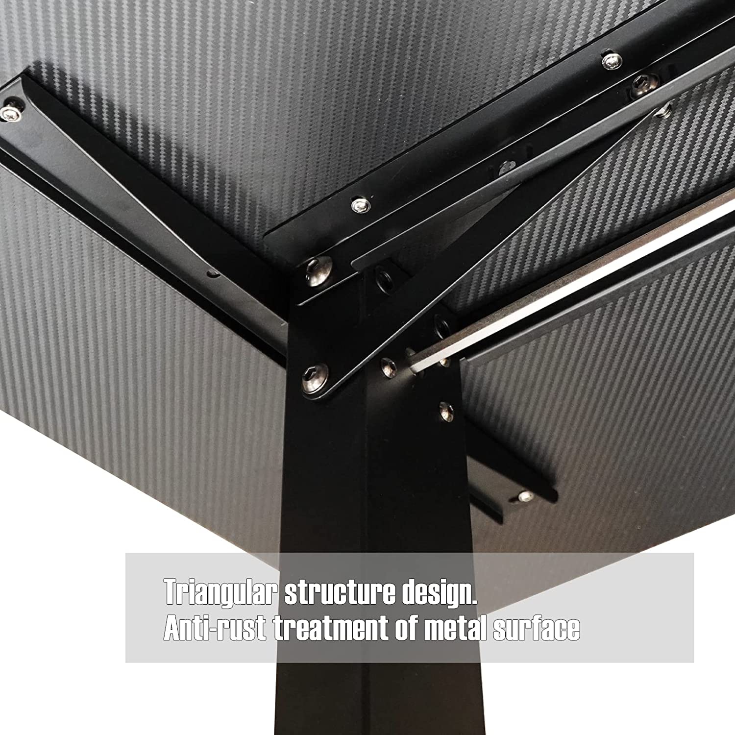 SK DEPOT 43"x 24"/110 x 60 cm Electric Height Adjustable Standing Gaming Desk with Memory Preset Controller, Large Work Surface, Black