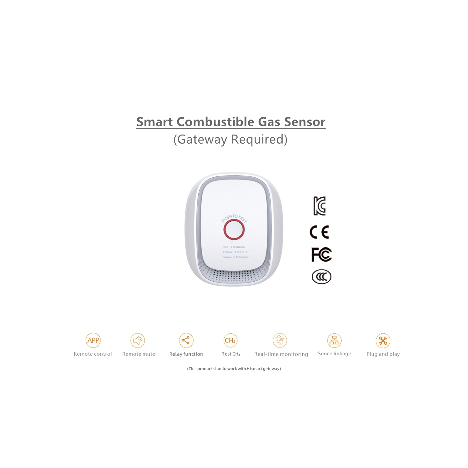 Détecteur de gaz intelligent GU ZigBee
