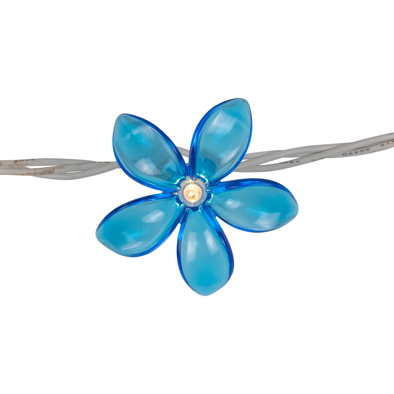 Set of 10 Pink, Blue and Green Flower Patio and Garden Novelty Lights 2.5