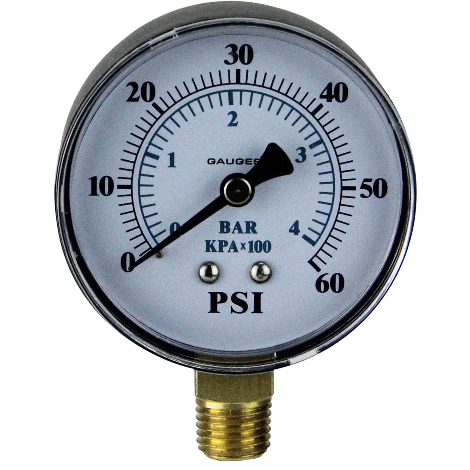 3.25" Side Mount Pressure Gauge for Pool Pump