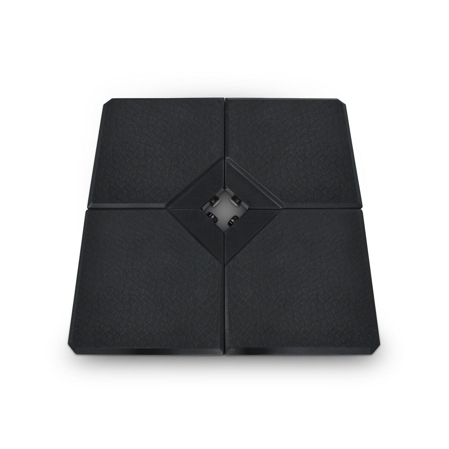 Gymax 4 Cantilever Offset Umbrella Base Weight Stand Water/Sand Filled