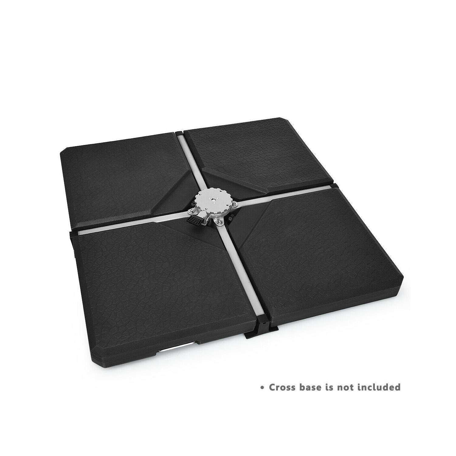 Gymax 4 Cantilever Offset Umbrella Base Weight Stand Water/Sand Filled