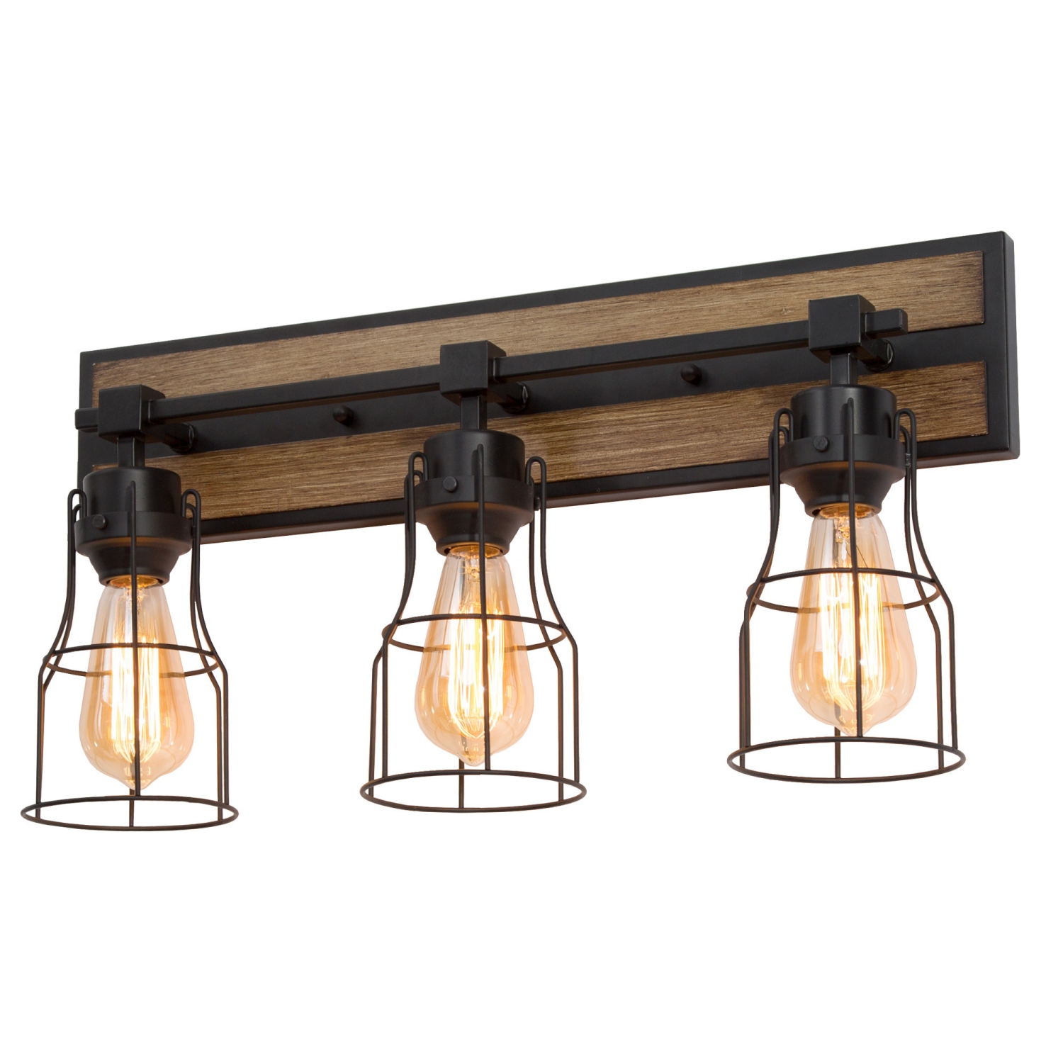 Industrial 3-Light Unique Vanity Light