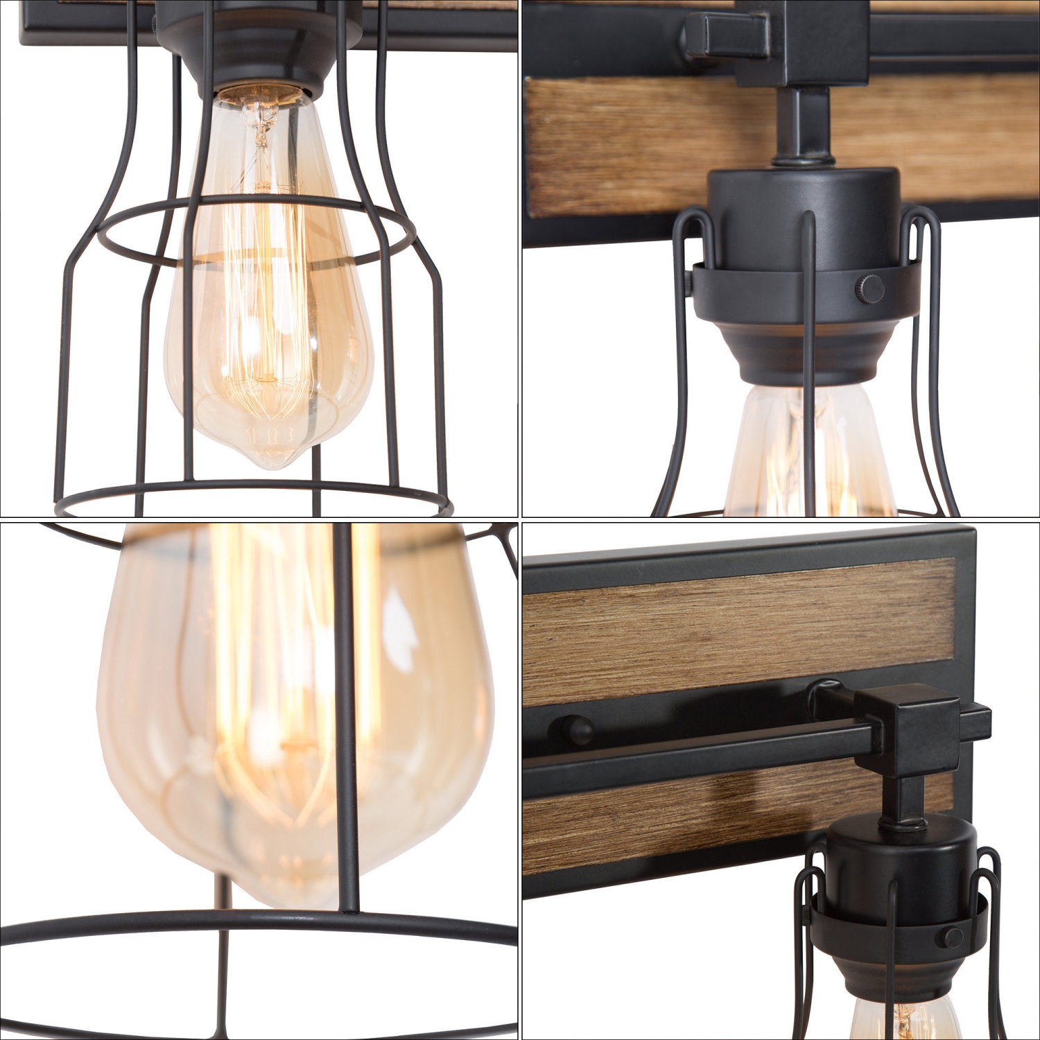 Industrial 3-Light Unique Vanity Light