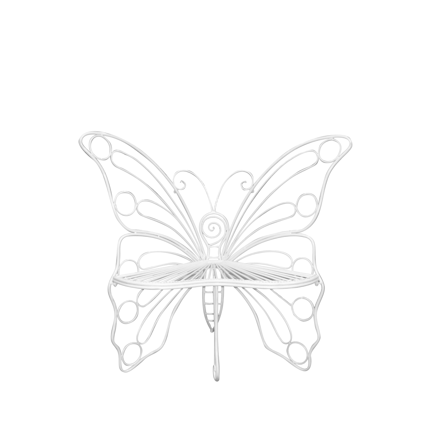 Hi-Line Gift Ltd White Butterfly Chair