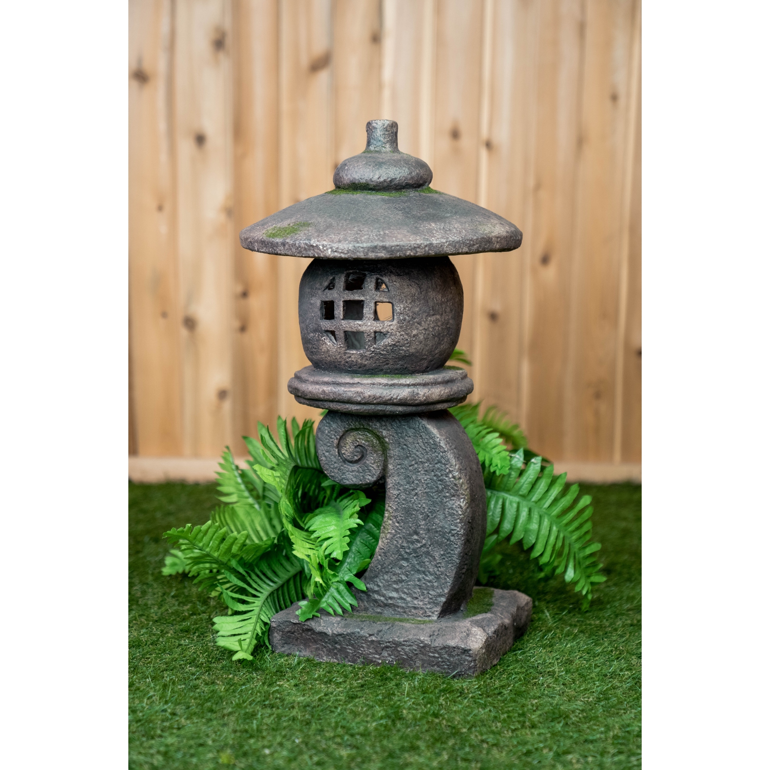 Hi-Line Gift Ltd 32In Grey Stone Pagoda Lantern