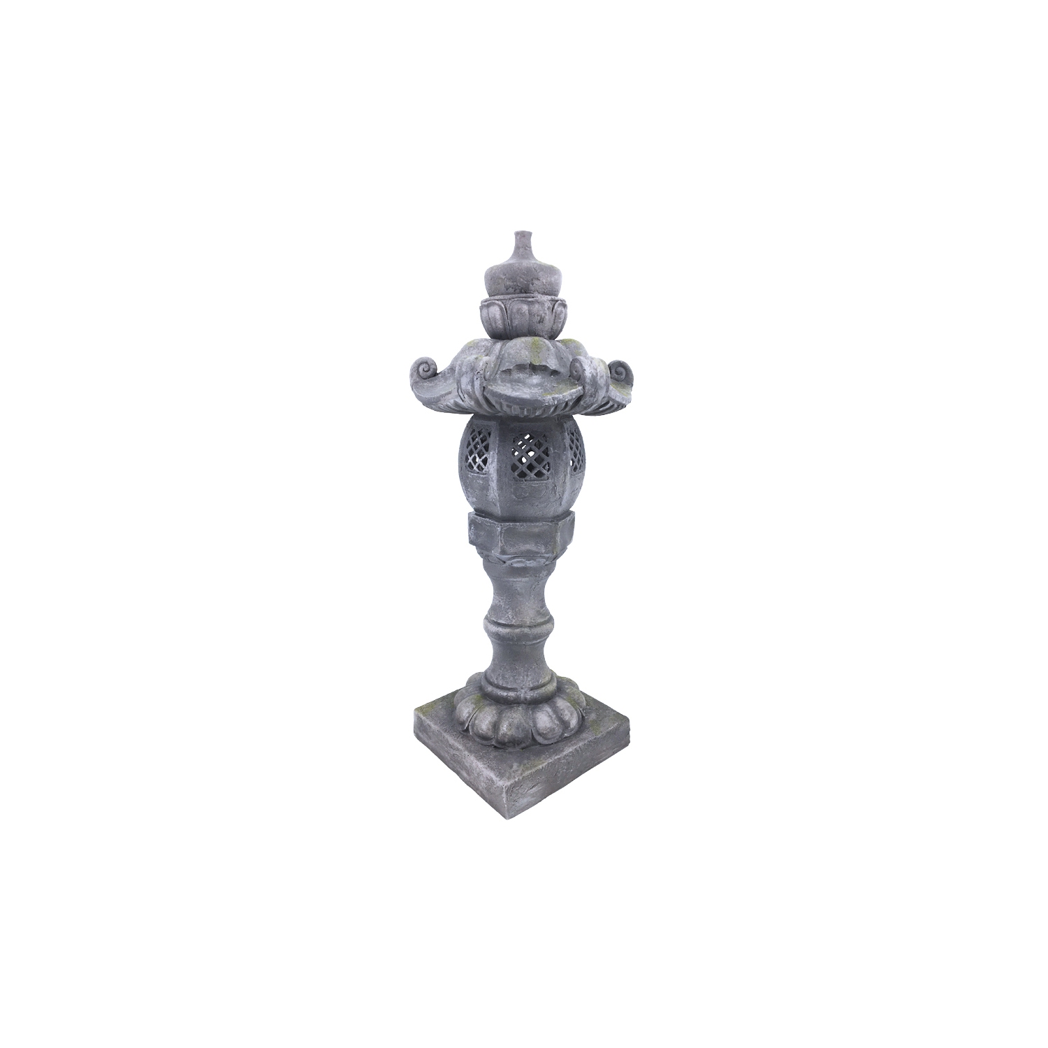 Hi-Line Gift Ltd 36In Grey Stone Lantern