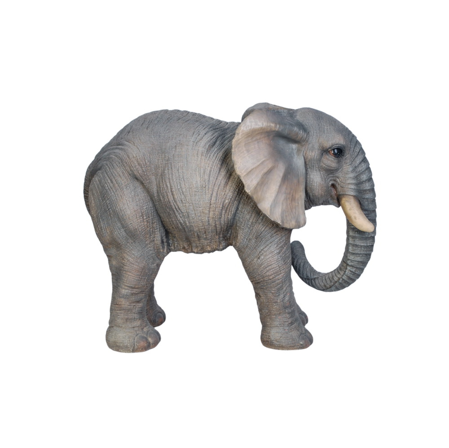 Hi-Line Gift Ltd Elephant Standing with Trunk Down Garden Statue
