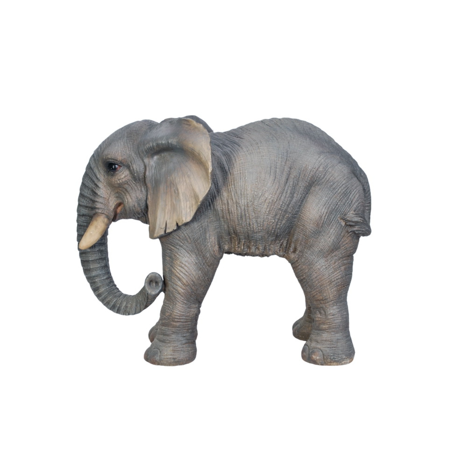 Hi-Line Gift Ltd Elephant Standing with Trunk Down Garden Statue