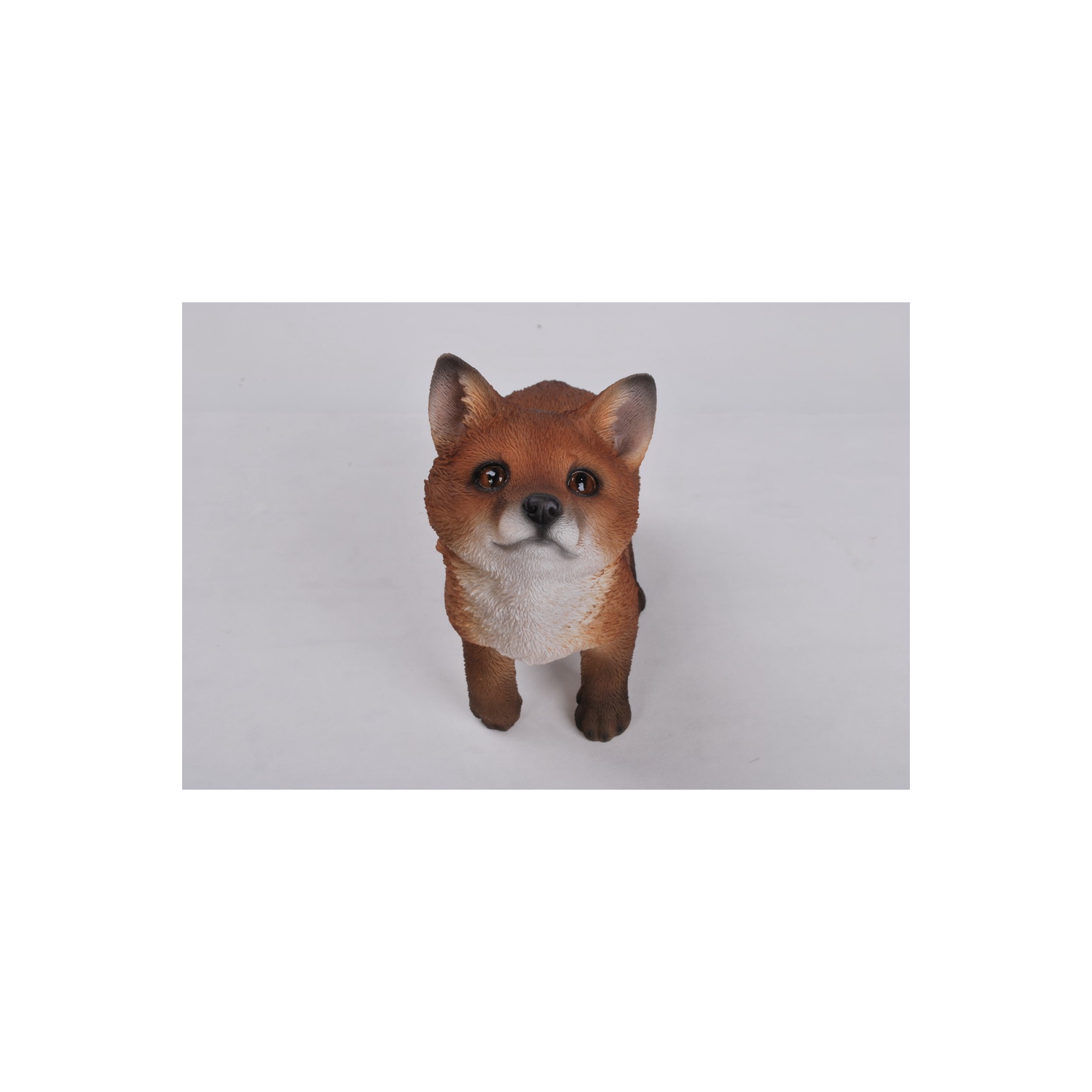 Hi-Line Gift Ltd Fox Pup Looking Up Garden Statue