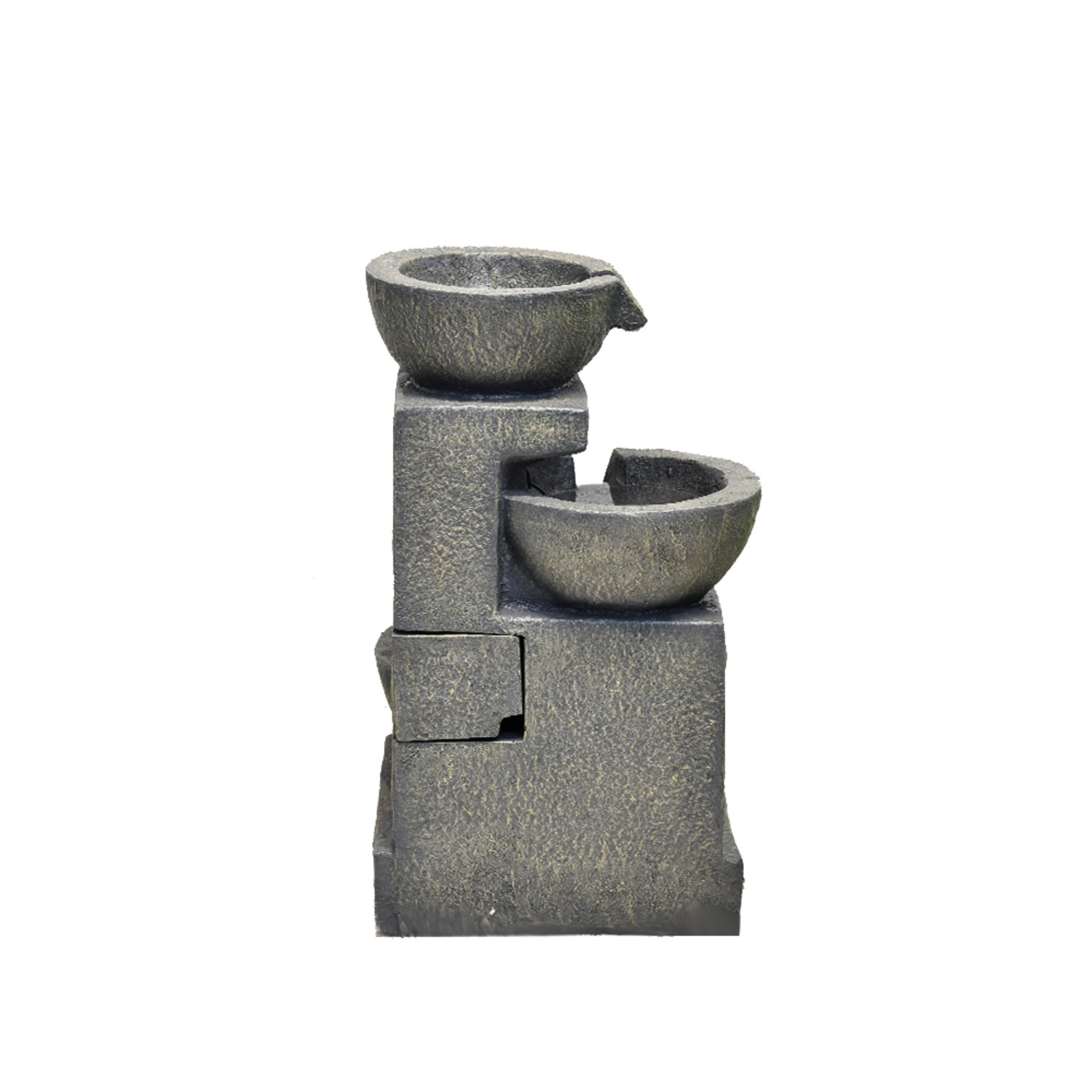 Hi-Line Gift Ltd 3 Bowl Fountain with 2 Warm White LEDs