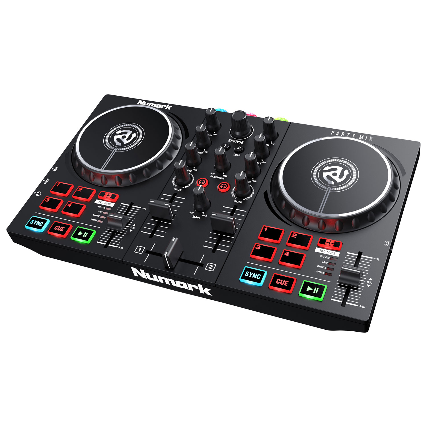 Numark Party Mix II DJ Controller with Built-In Light Show