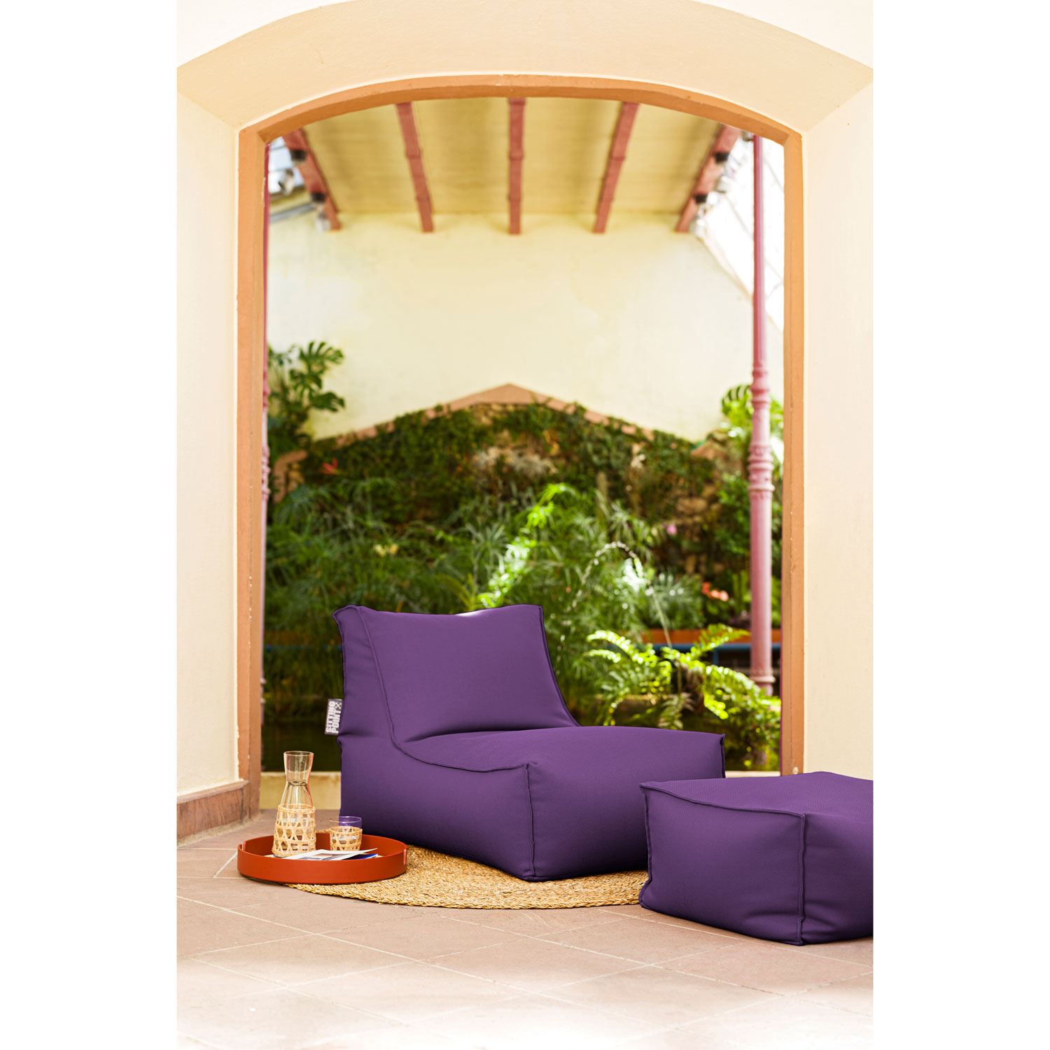 Alpine Contemporary Olefin Bean Bag – Purple