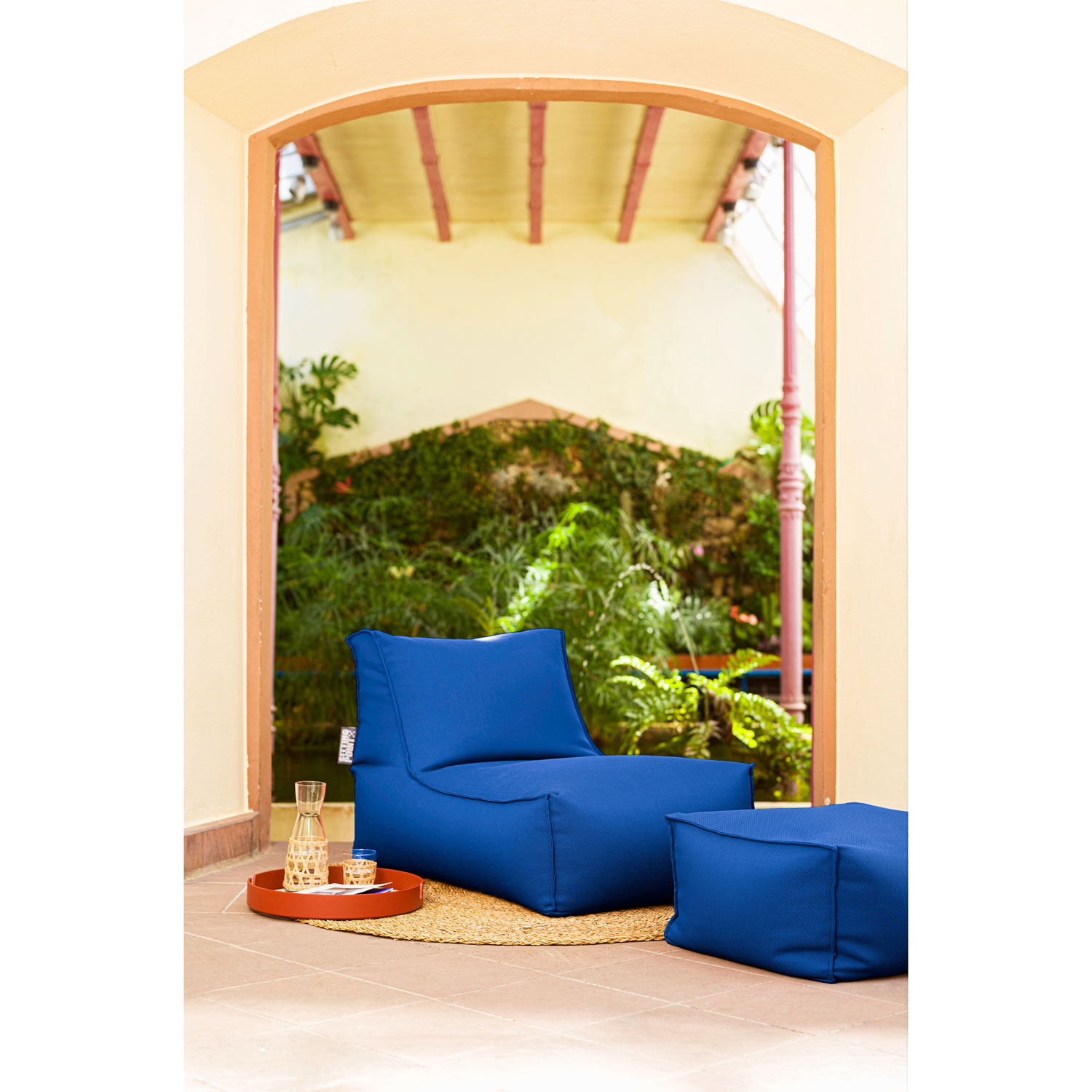 Alpine Contemporary Olefin Bean Bag – Blue