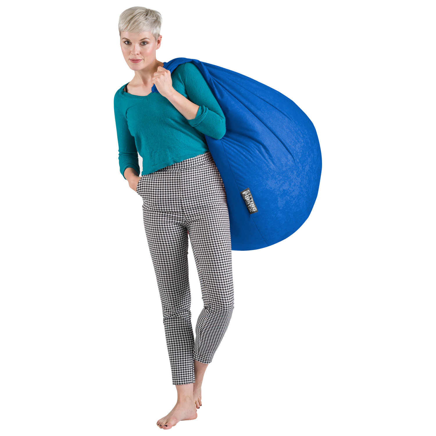 Easy Contemporary Polyester Bean Bag - Royal Blue