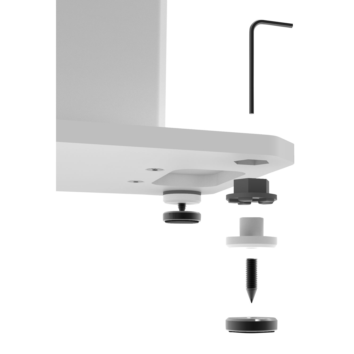 Supports de haut-parleurs remplissables de Kanto - Blanc