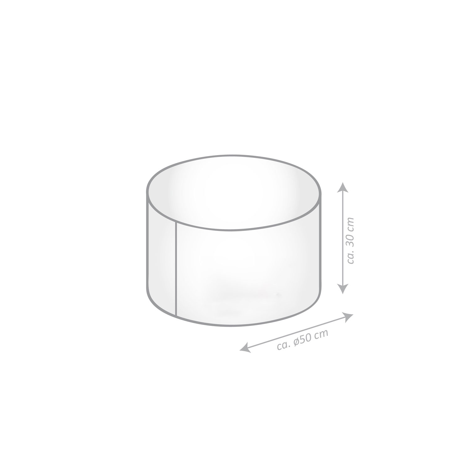 Pouf en polyester Dotcom Brava de Gouchee Home - Brun