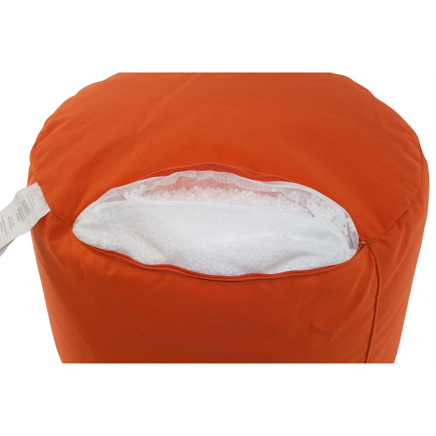 Gouchee Home Soleil Polyester Pouf - Orange