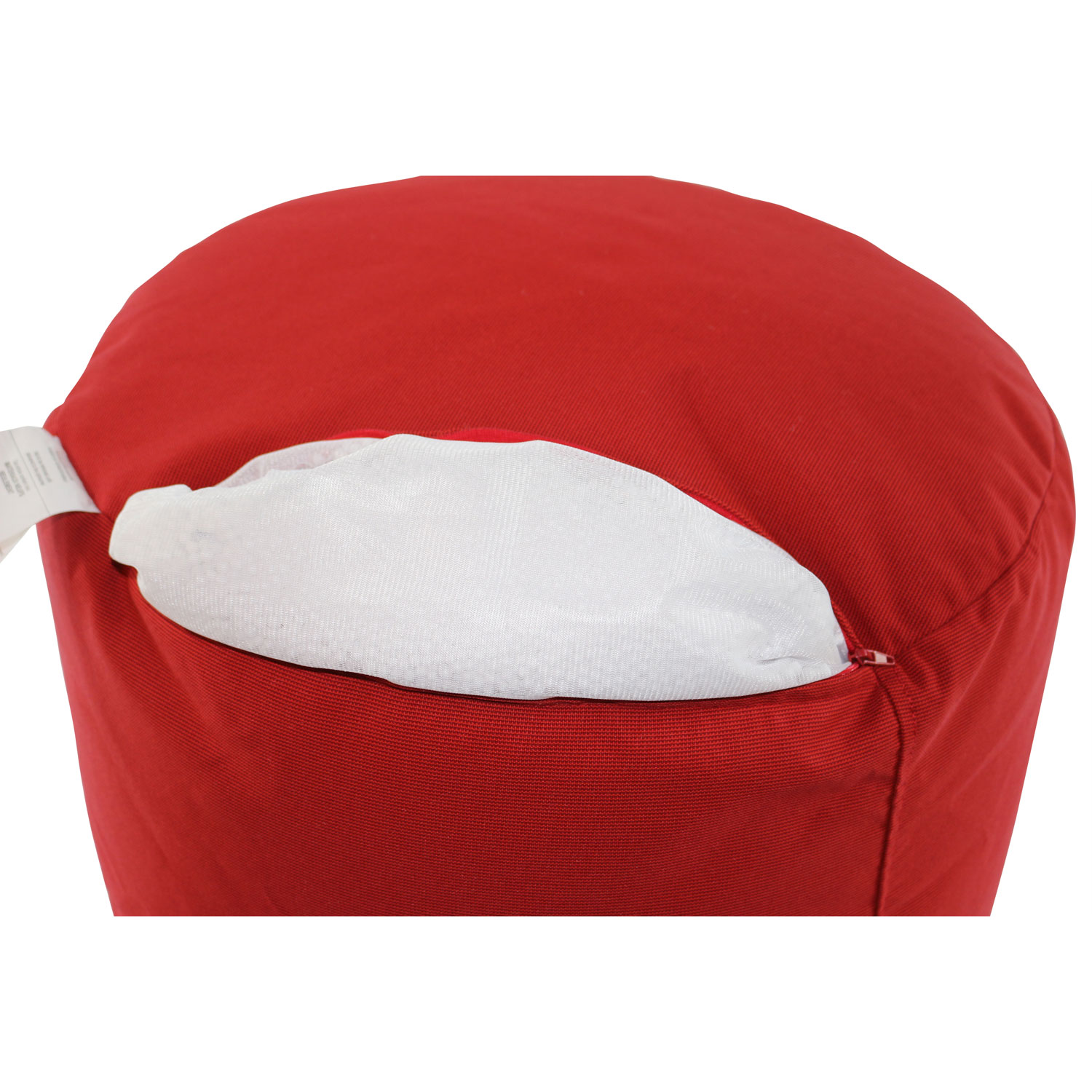 Gouchee Home Soleil Polyester Pouf - Red