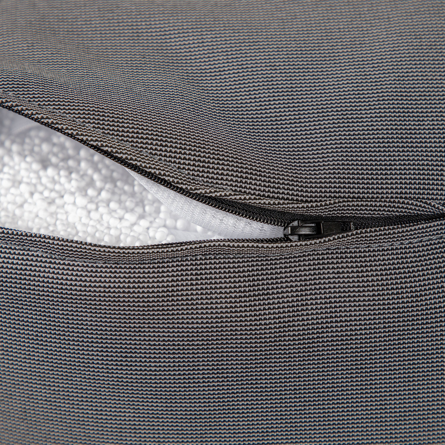 Gouchee Home Soleil Polyester Pouf - Charcoal