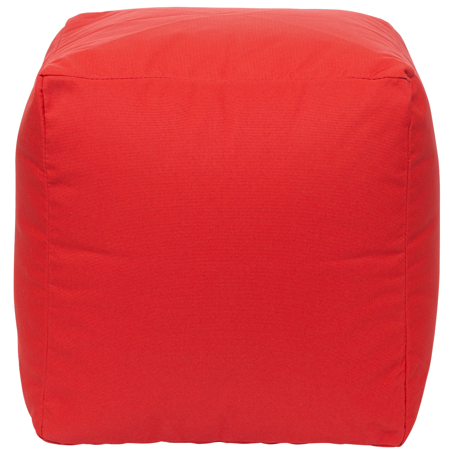 Gouchee Home Cube Soleil Polyester Pouf - Red