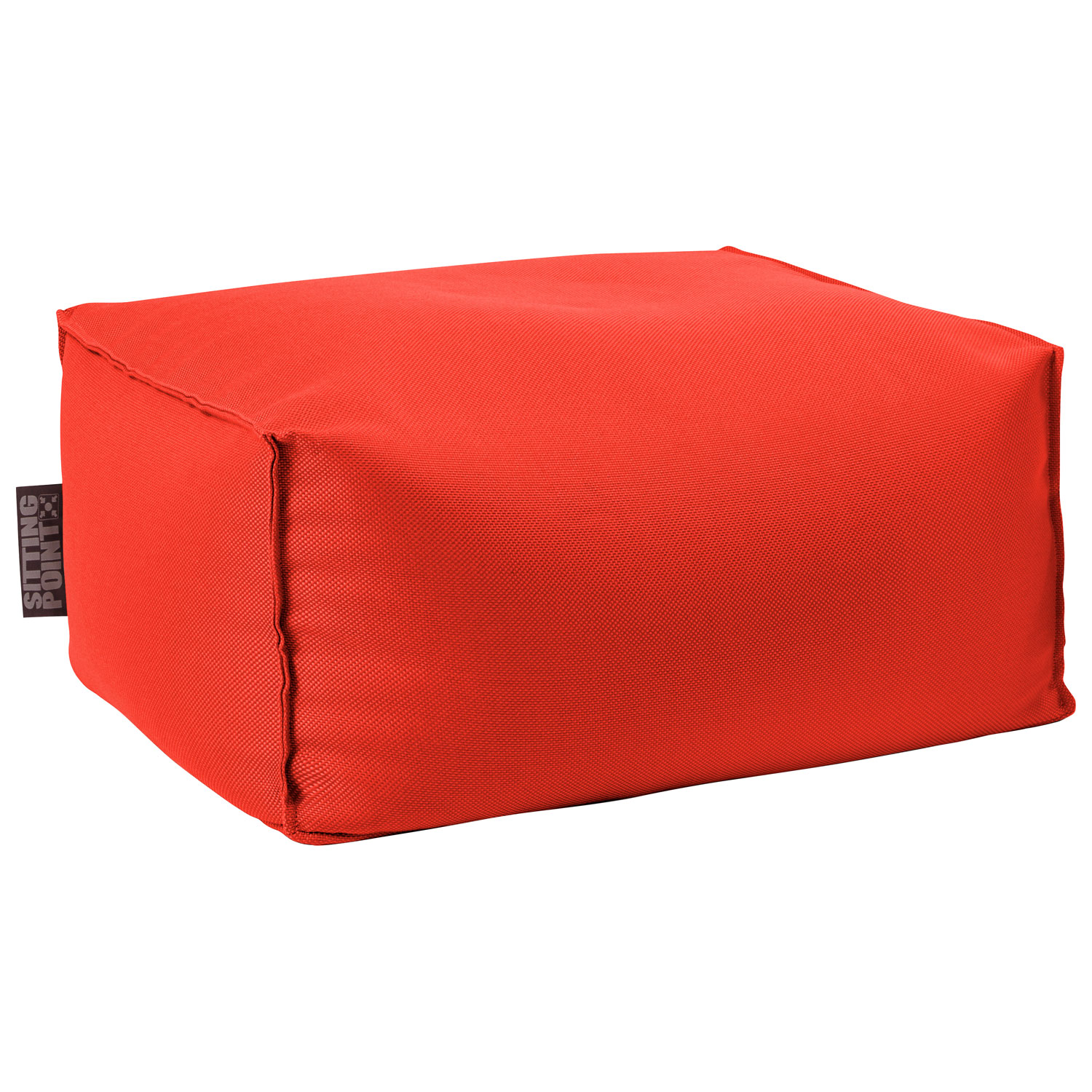 Pouf en polyester Chamonix de Gouchee Home - Rouge