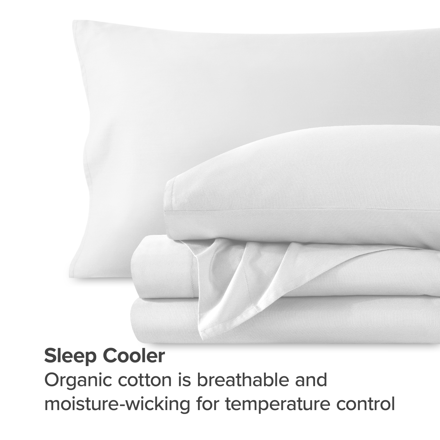 Bare Home 100% Organic Cotton Sheet Set – Silky Smooth Sateen Weave - Warm & Luxurious Sateen