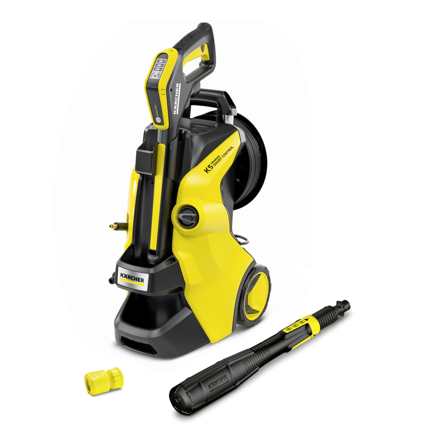 Karcher Electric Pressure Washer K 5 Premium Smart Control with 2000 PSI, Bluetooth, Karcher App Compatibility and Plug and Clean Detergent System