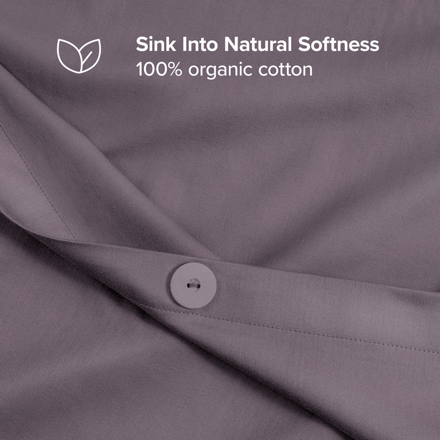 Bare Home 100% Organic Cotton Duvet Cover Set - Smooth Sateen Weave - Warm & Luxurious - Eco-friendly