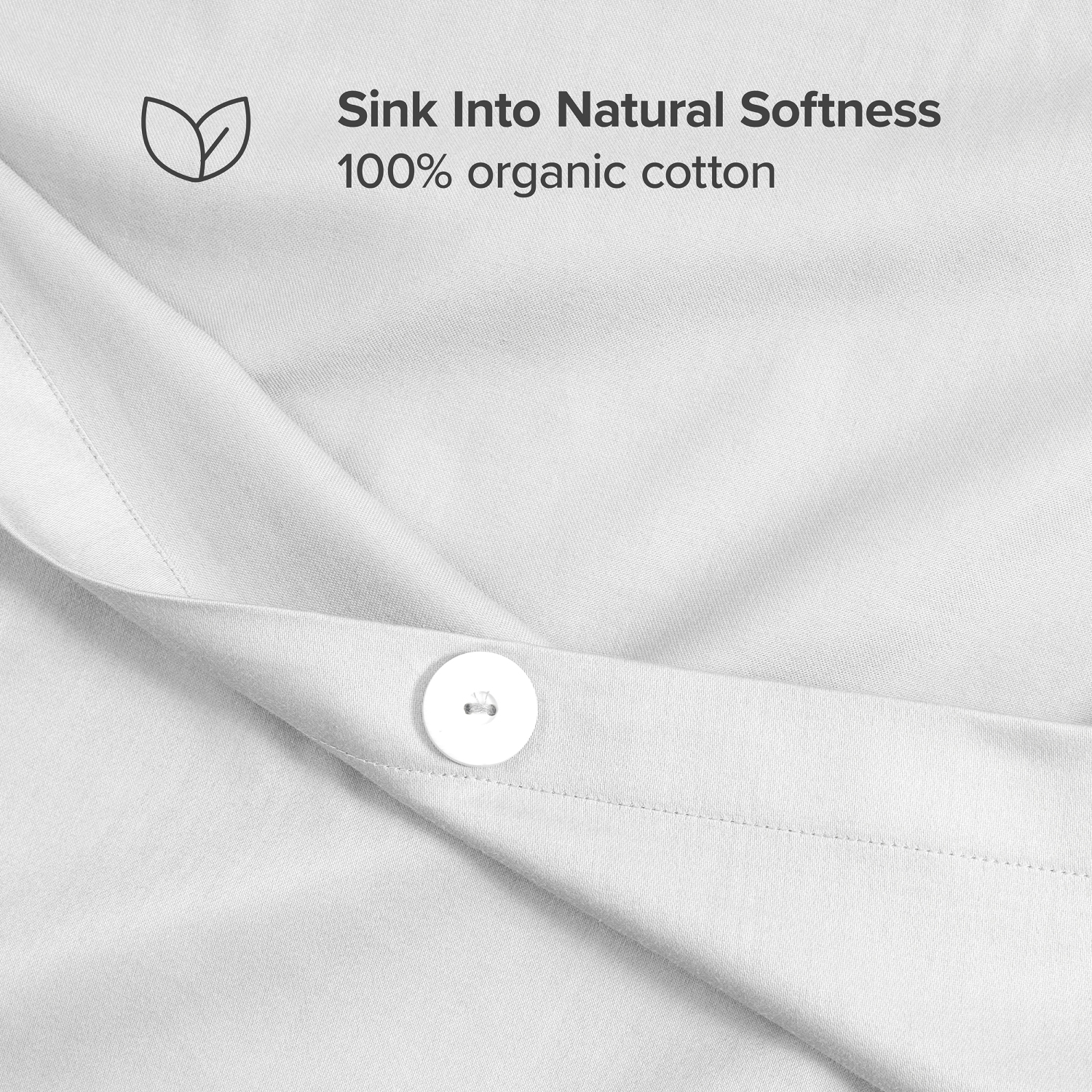 Bare Home 100% Organic Cotton Duvet Cover Set - Smooth Sateen Weave - Warm & Luxurious - Eco-friendly