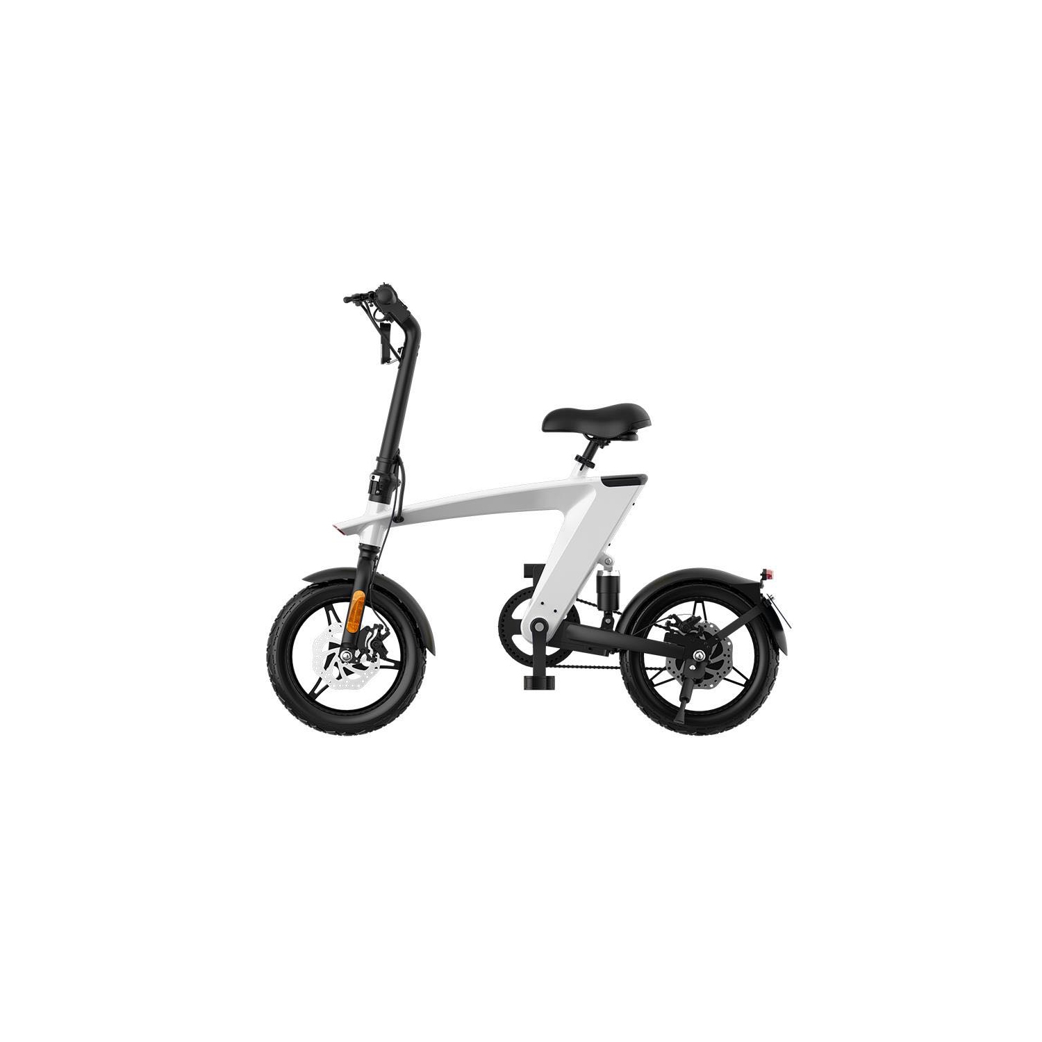 Vélo Zip - vélo électrique compact pliable - blanc