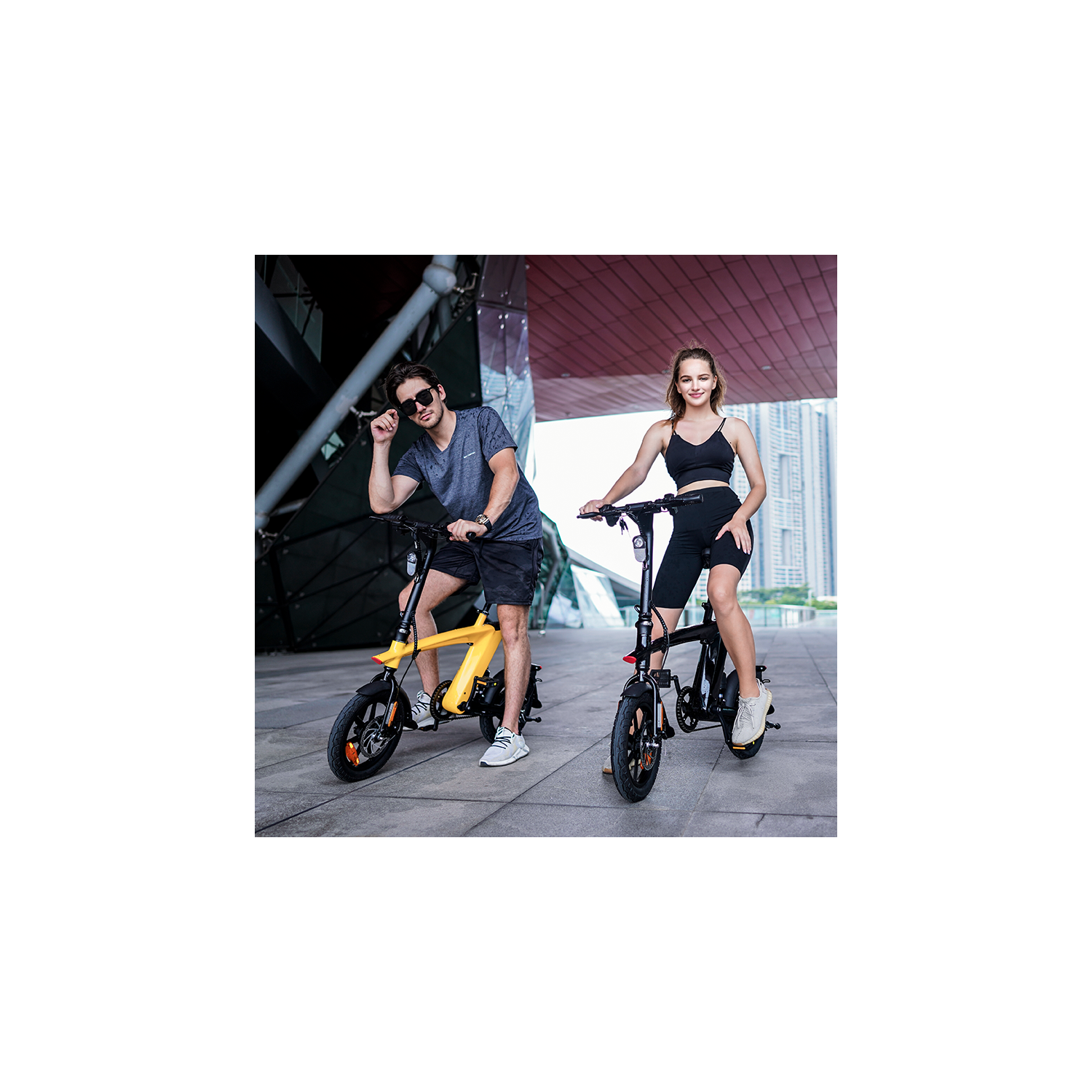 Vélo Zip - vélo électrique compact pliable - noir