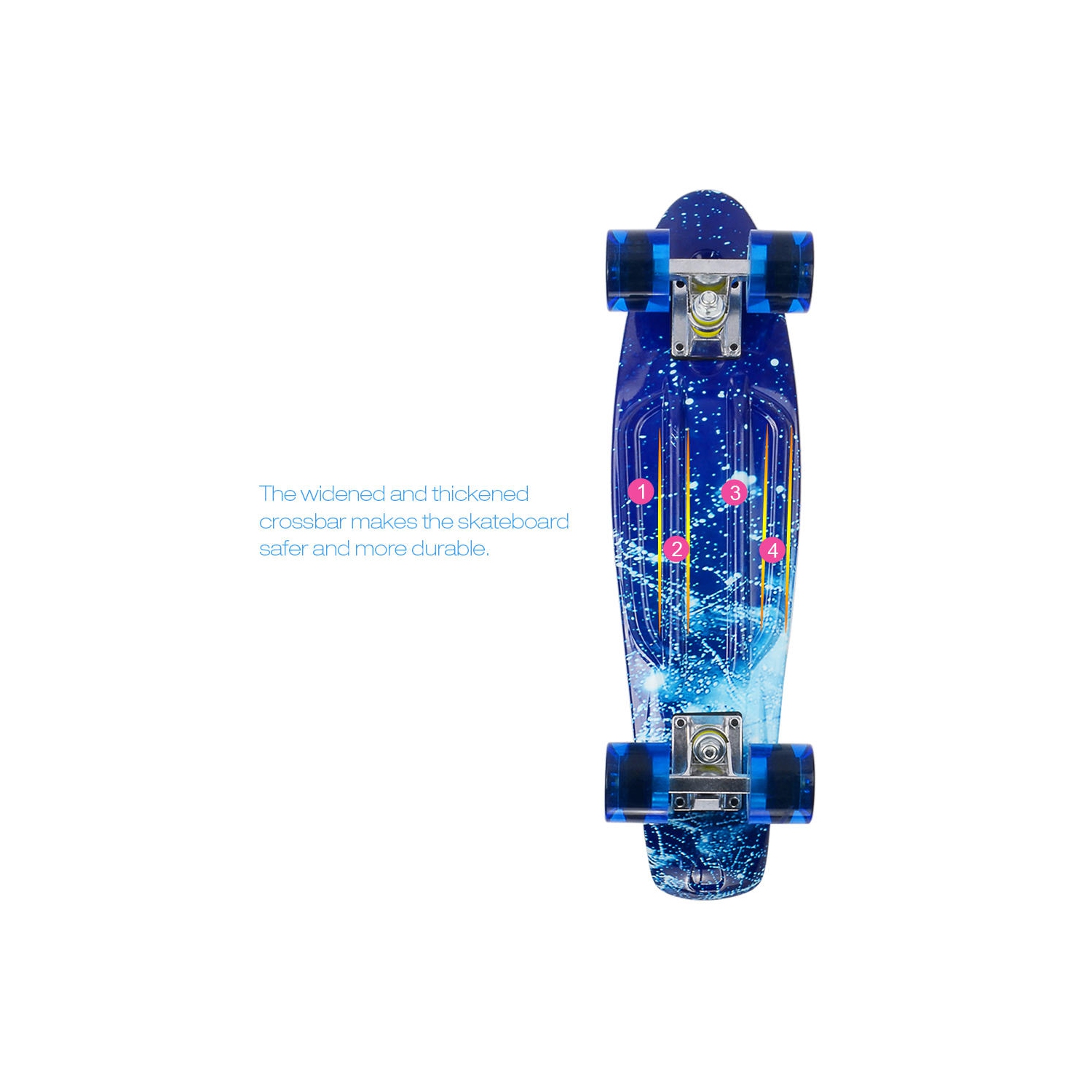 Planche à roulettes rétro en plastique de 22 po avec outil en T pour patin  tout-en-un, planche à roulettes de banane de surf de rue Cruiser