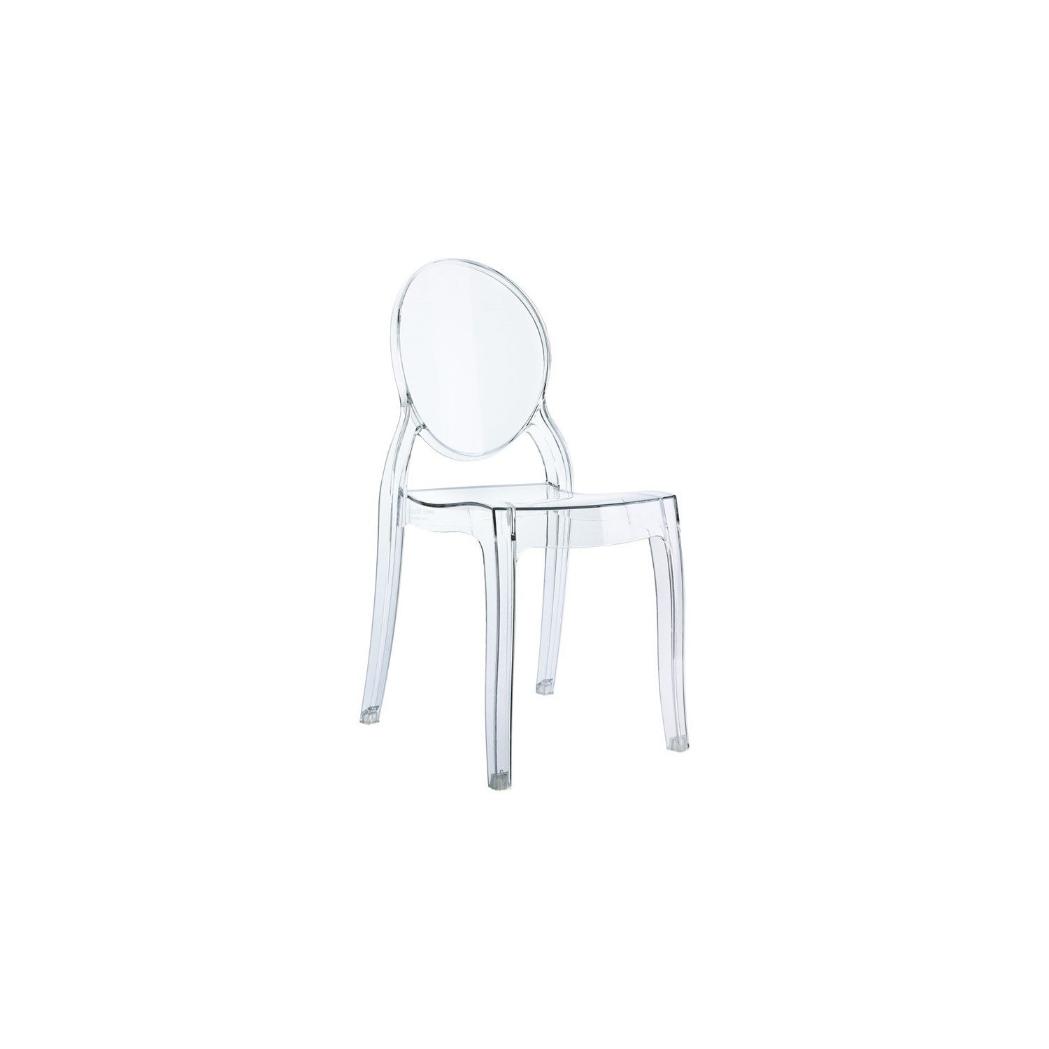 Compamia Siesta Baby Elizabeth Kids Chair in Transparent Clear